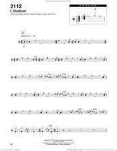 Cover icon of 2112-I Overture sheet music for drums by Rush, Alex Lifeson, Geddy Lee and Neil Peart, intermediate skill level