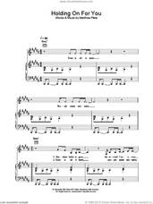 Cover icon of Holding On For You sheet music for voice, piano or guitar by Liberty X, intermediate skill level
