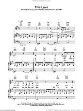 Cover icon of This Love sheet music for voice, piano or guitar by LeAnn Rimes, intermediate skill level
