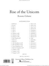 Cover icon of Rise of the Unicorn (COMPLETE) sheet music for concert band by Rossano Galante, intermediate skill level