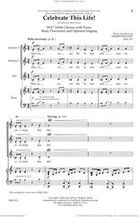 Cover icon of Celebrate This Life! sheet music for choir (SATB: soprano, alto, tenor, bass) by Sherry Blevins, intermediate skill level