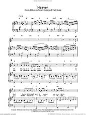 Cover icon of Heaven sheet music for voice, piano or guitar by Hayley Westenra, intermediate skill level
