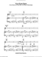 Cover icon of Your Eyes Open sheet music for voice, piano or guitar by Tim Rice-Oxley, intermediate skill level