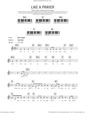Cover icon of Like A Prayer sheet music for piano solo (chords, lyrics, melody) by Madonna and Patrick Leonard, intermediate piano (chords, lyrics, melody)
