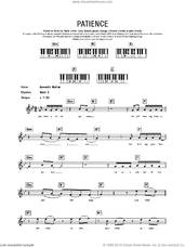 Cover icon of Patience sheet music for piano solo (chords, lyrics, melody) by Take That, Gary Barlow, Howard Donald, Jason Orange, John Shanks and Mark Owen, intermediate piano (chords, lyrics, melody)