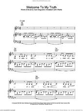 Cover icon of Welcome To My Truth sheet music for voice, piano or guitar by Anastacia, intermediate skill level