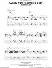 Cover icon of Lullaby From Rosemary's Baby (arr. David Jaggs) sheet music for guitar solo by Christopher Komeda, intermediate skill level