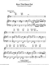 Cover icon of Burn This Disco Out sheet music for voice, piano or guitar by Michael Jackson and Rod Temperton, intermediate skill level