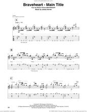 Cover icon of Braveheart - Main Title (arr. David Jaggs) sheet music for guitar solo by James Horner, intermediate skill level