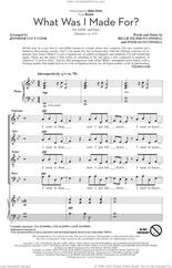 Cover icon of What Was I Made For? (from Barbie) (arr. Jennifer Lucy Cook) sheet music for choir (SATB: soprano, alto, tenor, bass) by Billie Eilish and Jennifer Lucy Cook, intermediate skill level