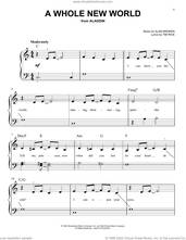 Cover icon of A Whole New World (from Aladdin) sheet music for piano solo by Alan Menken & Tim Rice, Alan Menken and Tim Rice, easy skill level