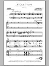 Cover icon of O Give Thanks sheet music for choir (SATB: soprano, alto, tenor, bass) by Israel Houghton, Aaron Lindsey, Meleasa Houghton and Dave Williamson, intermediate skill level