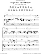 Cover icon of Bridge Over Troubled Water sheet music for guitar (tablature) by Eva Cassidy, Simon & Garfunkel and Paul Simon, wedding score, intermediate skill level
