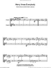 Cover icon of Merry Xmas Everybody sheet music for two clarinets (duets) by Slade, Mud, James Lea and Neville Holder, intermediate skill level