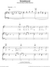 Cover icon of Snowbound sheet music for voice, piano or guitar by Genesis and Mike Rutherford, intermediate skill level