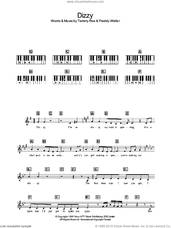 Cover icon of Dizzy sheet music for piano solo (chords, lyrics, melody) by Tommy Roe, Vic Reeves and Freddy Weller, intermediate piano (chords, lyrics, melody)