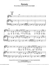 Cover icon of Remedy sheet music for voice, piano or guitar by Little Boots, Nadir Khayat and Victoria Hesketh, intermediate skill level