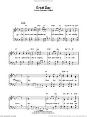 Cover icon of Great Day sheet music for piano solo, easy skill level