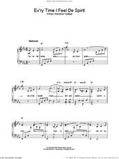 Cover icon of Ev'ry Time I Feel De Spirit sheet music for piano solo, easy skill level