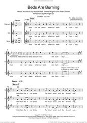 Cover icon of Beds Are Burning (arr. Jake Alexander) sheet music for choir (SAT: soprano, alto, tenor) by Midnight Oil, Jake Alexander, Jim Moginie, Peter Garrett and Robert Hirst, intermediate skill level