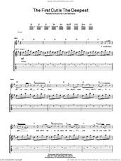 Cover icon of The First Cut Is The Deepest sheet music for guitar (tablature) by Cat Stevens and Sheryl Crow, intermediate skill level