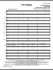 Cover icon of I'm Singing (COMPLETE) sheet music for orchestra/band (Orchestra) by Chris Tomlin, Ed Cash, Kari Jobe and BJ Davis, intermediate skill level