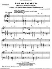Cover icon of Rock And Roll All Nite (A Salute to The Heroes Of Rock) (complete set of parts) sheet music for orchestra/band (Rhythm) by Mac Huff, intermediate skill level