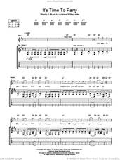 Cover icon of It's Time To Party sheet music for guitar (tablature) by Andrew W.K. and Andrew Wilkes-Krier, intermediate skill level