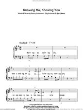 Cover icon of Knowing Me, Knowing You sheet music for piano solo by ABBA, Benny Andersson, Bjorn Ulvaeus, Miscellaneous and Stig Anderson, easy skill level
