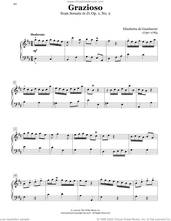 Cover icon of Grazioso, Op. 1, No. 2 sheet music for piano solo (elementary) by Elisabetta de Gambarini, Charmaine Siagian and Sonya Schumann, classical score, beginner piano (elementary)
