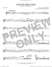Cover icon of For The First Time (from The Little Mermaid) (2023) sheet music for alto saxophone solo by Halle Bailey, Alan Menken and Lin-Manuel Miranda, intermediate skill level