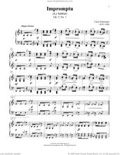 Cover icon of Impromptu (Le Sabbat), Op. 5, No. 1 sheet music for piano solo (elementary) by Clara Schumann, Charmaine Siagian and Sonya Schumann, classical score, beginner piano (elementary)