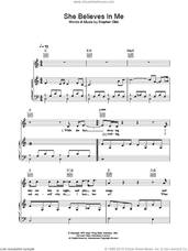 Cover icon of She Believes In Me sheet music for voice, piano or guitar by Ronan Keating, intermediate skill level