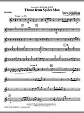 Cover icon of Theme from Spider Man sheet music for orchestra/band (trumpet 1) by Paul Francis Webster, Bob Harris, Kirby Shaw and Michael Buble, intermediate skill level