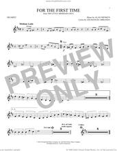 Cover icon of For The First Time (from The Little Mermaid) (2023) sheet music for trumpet solo by Halle Bailey, Alan Menken and Lin-Manuel Miranda, intermediate skill level