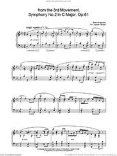 Cover icon of from the 3rd Movement, Symphony No.2 in C Major, Op.61 sheet music for piano solo by Robert Schumann, classical score, intermediate skill level