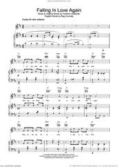 Cover icon of Falling In Love Again sheet music for voice, piano or guitar by Marlene Dietrich, Frederick Hollander and Sammy Lerner, intermediate skill level