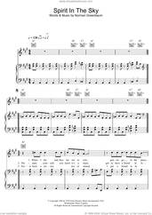 Cover icon of Spirit In The Sky sheet music for voice, piano or guitar by Norman Greenbaum, Doctor and The Medics and Gareth Gates, intermediate skill level