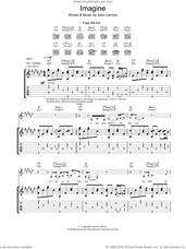 Cover icon of Imagine sheet music for guitar (tablature) by Eva Cassidy and John Lennon, intermediate skill level