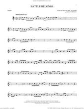 Cover icon of Battle Belongs sheet music for violin solo by Phil Wickham and Brian Johnson, intermediate skill level