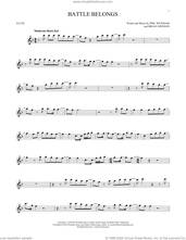 Cover icon of Battle Belongs sheet music for flute solo by Phil Wickham and Brian Johnson, intermediate skill level