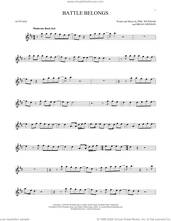 Cover icon of Battle Belongs sheet music for alto saxophone solo by Phil Wickham and Brian Johnson, intermediate skill level