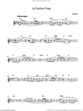 Cover icon of A Furtive Tear sheet music for voice and other instruments (fake book) by Gaetano Donizetti, classical score, intermediate skill level