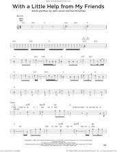 Cover icon of With A Little Help From My Friends sheet music for bass solo by The Beatles, Joe Cocker, John Lennon and Paul McCartney, intermediate skill level