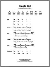 Cover icon of Single Girl sheet music for guitar (chords) by Emma Anderson, intermediate skill level