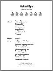 Cover icon of Naked Eye sheet music for guitar (chords) by Luscious Jackson and Jill Cunniff, intermediate skill level