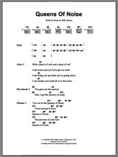 Cover icon of Queens Of Noise sheet music for guitar (chords) by The Runaways and Billy Bizeau, intermediate skill level