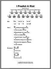 Cover icon of I Predict A Riot sheet music for guitar (chords) by Kaiser Chiefs, Andrew White, James Rix, Nicholas Baines, Nicholas Hodgson and Richard Wilson, intermediate skill level