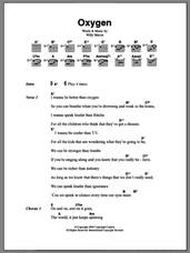 Cover icon of Oxygen sheet music for guitar (chords) by Willy Mason, intermediate skill level
