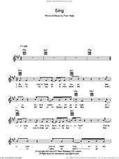 Cover icon of Sing sheet music for voice and other instruments (fake book) by Merle Travis and Fran Healy, intermediate skill level